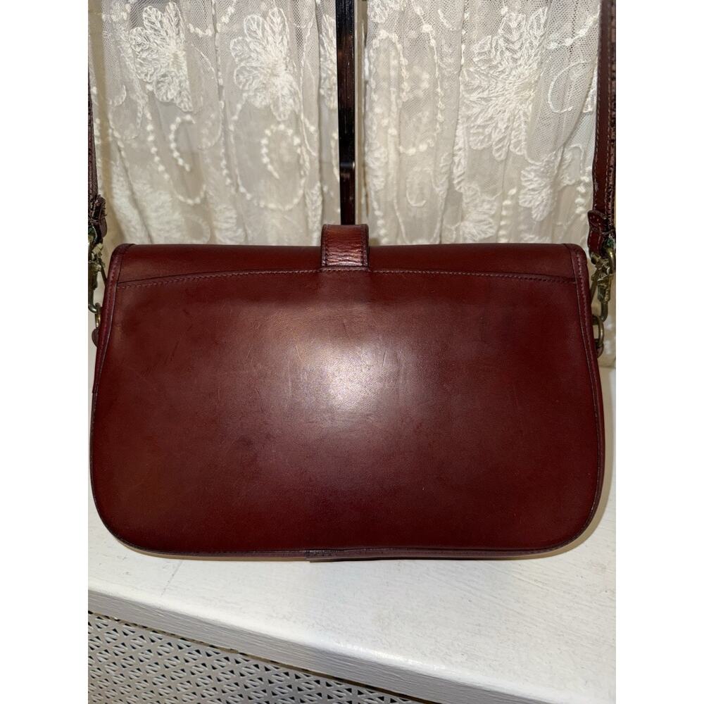 Dooney & Bourke Burgundy Crossbody Saddle Bag - Picture 4 of 9